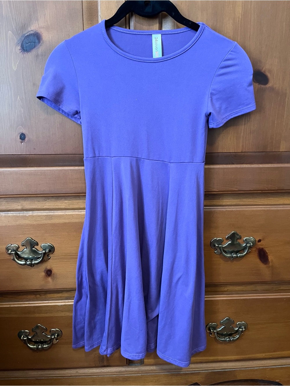 Kids' Purple Short-Sleeve Skater Dress by Cat & Jack